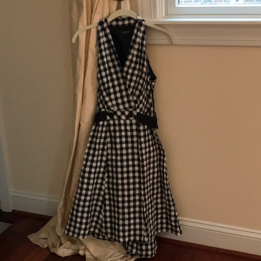Nanette Lepore Gingham wrap dress size 4 NWT. Boutique.